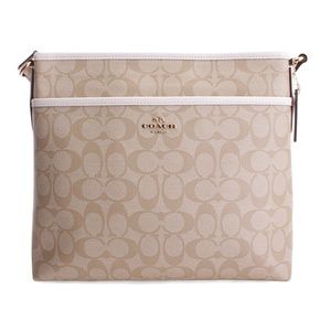 Coach Signature Canvas File Crossbody Bag